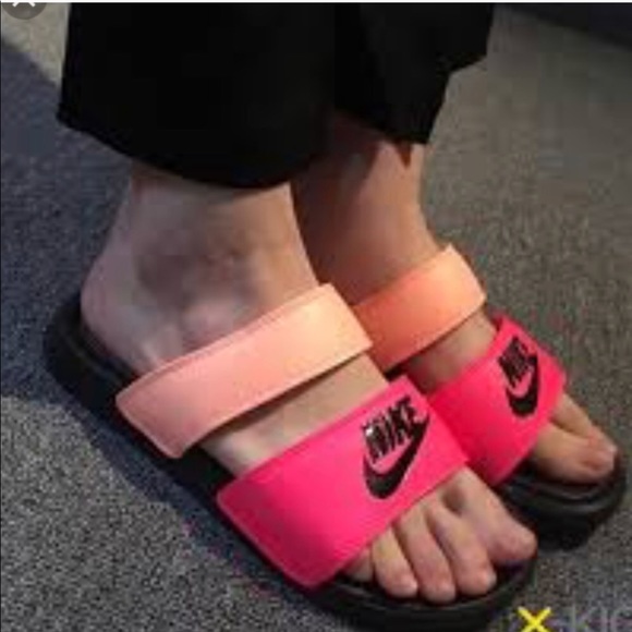 nike benassi duo ultra slide pink